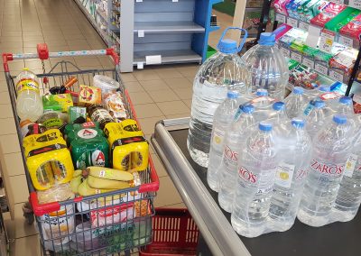 Einkaufen für 10 Personen
