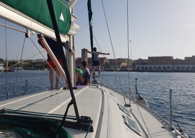 Einfahrt in den Hafen von Rhodos