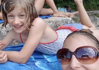 Chiara & ich an der Isar